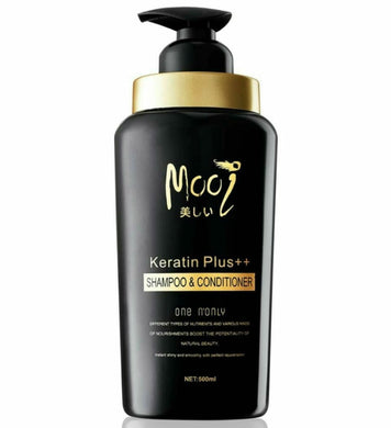 Mooi Keratin Plus++ Shampoo&Conditioner Hair Healthy Treatments 500ml.
