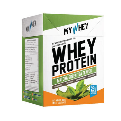 my whey matcha green tea 490g protein health supplements delicious 10 sachets