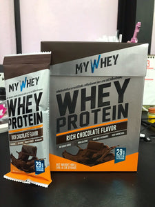 My Whey Rich Premium Chocolate Flavor 490 g Supplements Protein Health 10 Sachet