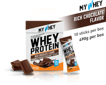 Load image into Gallery viewer, My Whey Rich Premium Chocolate Flavor 490 g Supplements Protein Health 10 Sachet