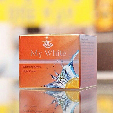 12X MY WHITE WHITENING KERATIN NIGHT CREAM Skin Remove Freckles Sports Promotion