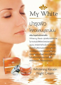 My White Night Cream Natural Anti Aging Acne Spot Freckle Dark Spot Skin Keratin