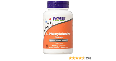 NOW FOODS L-PHENYLALANINE PURE 500MG SLIM, DIET, DECREASE APPETITE 120 CAPSULES