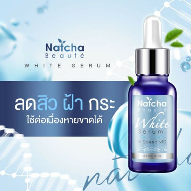 Natcha White Serum Brighten Skin Reduce Dark Spots Acne Melasma Wrinkles Freckle
