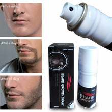 Load image into Gallery viewer, New Beard growth spray 60ml beard grow stimulator 100% natural accelerate beard