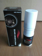 Load image into Gallery viewer, New Beard growth spray 60ml beard grow stimulator 100% natural accelerate beard