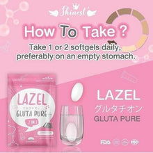 Load image into Gallery viewer, Lazel Gluta Pure 15000 mg. Dietary Supplements Whitening Skin 30 Softgels