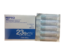Load image into Gallery viewer, Nipro Hypodermic Needle 23g x 1 1/2&quot; Thin Wall Sterile 0.6 x 40 mm Science Lab New