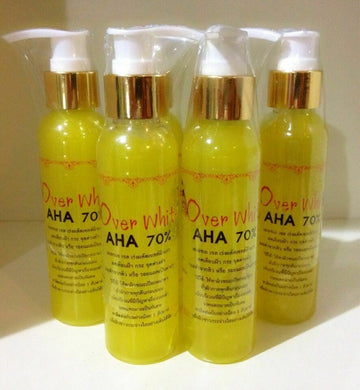Over White AHA 70% Body Serum Remove Dark Skin Lightening Bleaching Body Skin