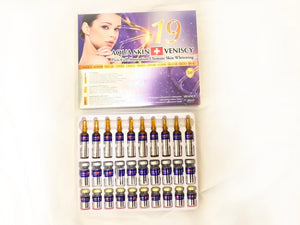 NEW PUEPLE BOX AQUA SKIN VENISCY 19TH (SWISS) PICO CELL ABSORPTION ULTIMATE SKIN WHITENING