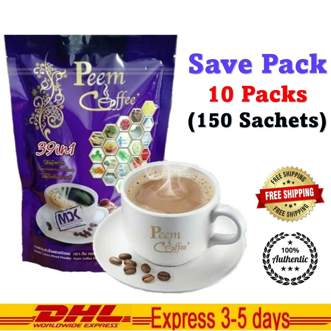 20X PEEM COFFEE HERBS 39 IN 1 INSTANT MIX POWDER FOR HEALTHY 15 SACHET New