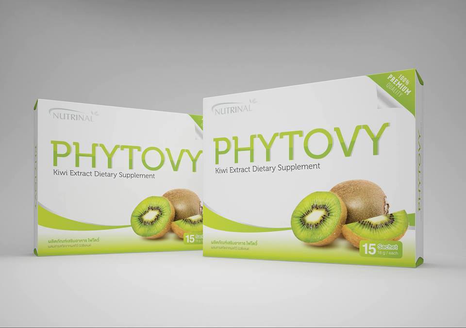6 Box Phytovy Kiwi Extract Powder Drink Colon Detox Clean Weight Loss Burn Sliming