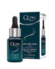 Load image into Gallery viewer, Q-Tin Hair Tonic Serum Stimulate Hair Growth Strong Roots Beard Eyebrows 20 ml