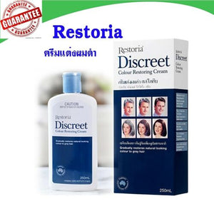 6 Pcs Restoria Discreet Hair Colour Restoring Cream Natural Looking Hair Colour