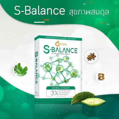 S.O.M.S.Balance Bitter Melon Extract Jiaogulan Inca Beans Coconut Oil Thai Herd