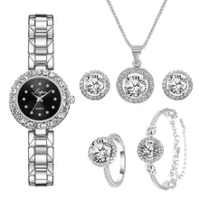 Load image into Gallery viewer, Lvpai Luxury Watch For Women 6pcs Set Bracelet Necklace Earrings Rings Elegant