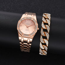 Load image into Gallery viewer, Ladies Watch 2022 New Fashion Luxury Simple Diamond Steel Band Watch Ladies Big Dial