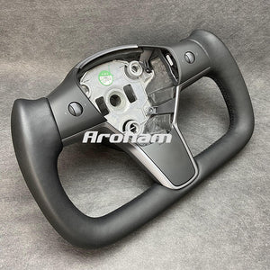 Aroham Yoke Steering Wheel Heating Or No Heating For Tesla Model Y Model 3 2017-2022