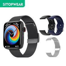 Load image into Gallery viewer, 2022 NEW Smartwatch Stainless Steel Band Smart Watch Men Bracelet Bluetooth Calls Wireless Charging 44mm Strap