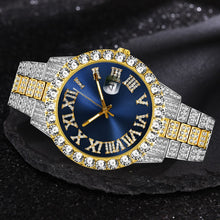 Load image into Gallery viewer, Relogio Masculino Men&#39;s Watches Bracelet Set Luxury Quartz Watches Stainless Steel Diamond