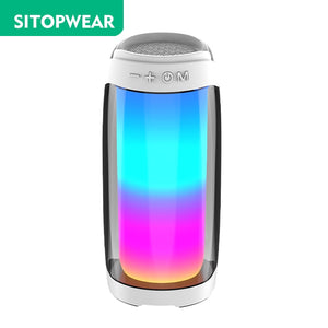 SitopWear Bluetooth Speaker Full Screen 3D Colorful LED Light Portable HiFi Speaker