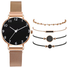 Load image into Gallery viewer, Luxury Belt Simple Casual Ladies Quartz Watch Elegant Fashion Ladies Bracelet Watch Set Reloj Mujer