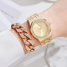 Load image into Gallery viewer, Ladies Watch 2022 New Fashion Luxury Simple Diamond Steel Band Watch Ladies Big Dial