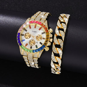 Lvpai Brand Watch Bracelet Set Luxury Women Men Ladies Casual Women Crystal Watches