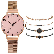 Load image into Gallery viewer, Luxury Belt Simple Casual Ladies Quartz Watch Elegant Fashion Ladies Bracelet Watch Set Reloj Mujer