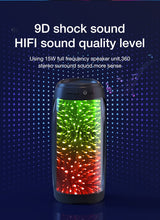 Load image into Gallery viewer, SitopWear Bluetooth Speaker Full Screen 3D Colorful LED Light Portable HiFi Speaker