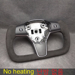 Yoke Aroham Matte Carbon Fiber Steering Wheel For Tesla Model Y Model 3 2017 2018 2019 2020 2021 2022 2023