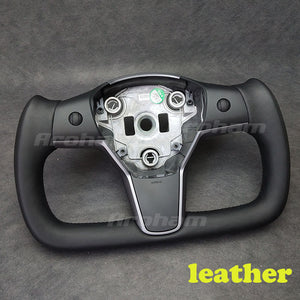 Aroham Yoke Steering Wheel For Tesla Model Y Model 3 2017 2018 2019 2020 2021 Heating or No heating Hot Sale