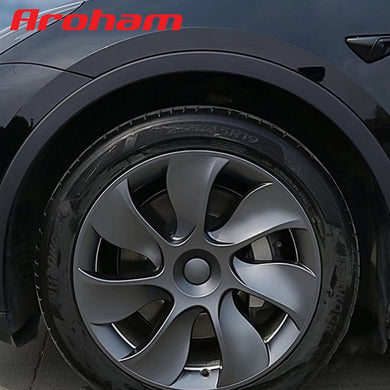 Aroham 19-Inch whirlwind Hubcap For Tesla Model Y 2020 2021 2022 Wheel Cap Replacement Automobile Cover Accessories