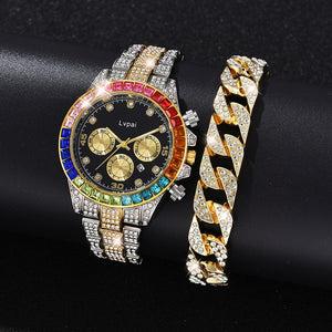 Lvpai Brand Watch Bracelet Set Luxury Women Men Ladies Casual Women Crystal Watches