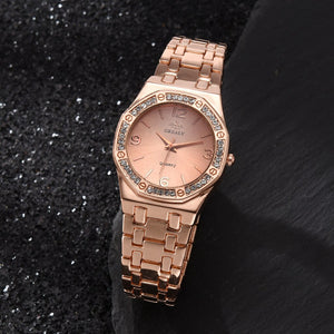 Ladies Watch 2022 New Fashion Luxury Simple Diamond Steel Band Watch Ladies Big Dial