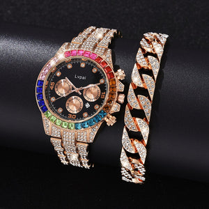 Lvpai Brand Watch Bracelet Set Luxury Women Men Ladies Casual Women Crystal Watches