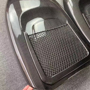 Aroham 100% Real Carbon Fiber Seat Back For Audi S4 S5 RS4 RS5 2015 2016 2017 2018 2019 2020 2021 Car Backseat Protectors