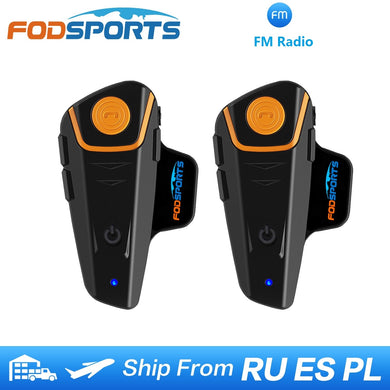 Fodsports BT-S2 Pro motorcycle helmet intercom motorbike wireless bluetooth 1000m BT Interphone FM Type-C
