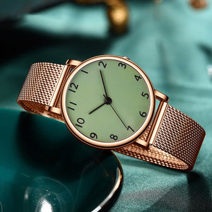 Luxury Belt Simple Casual Ladies Quartz Watch Elegant Fashion Ladies Bracelet Watch Set Reloj Mujer