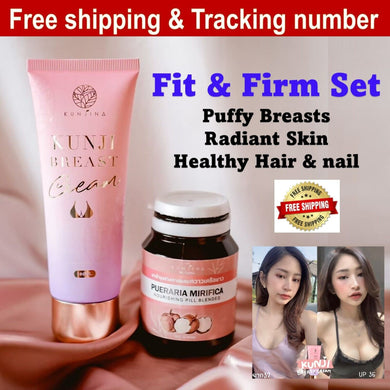 Set Kunjuna Skin care Supplement Feminine Nourish Breast Skin Hair Nail Fit Firm