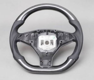 Carbon Fiber Steering Wheel D-shaped Ergonomics Sport Design 2017 2018 2019 2020 2021 2022 For Tesla Model 3 Model Y