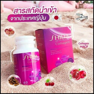 4X Shida Collagen HACP Gluta Q10 Whitening Skin Reduce Wrinkles Dark Spots Bright