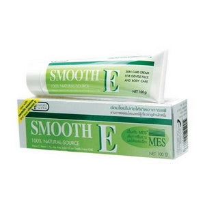 10X Smooth E Cream Vitamin E Plus Aloe Vera Anti Aging Scars Acne Spot Mark 100 g.