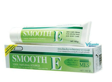 Smooth E Cream Anti Aging Vitamin E Plus Aloe Vera Reduce Scars Acne 100 g.