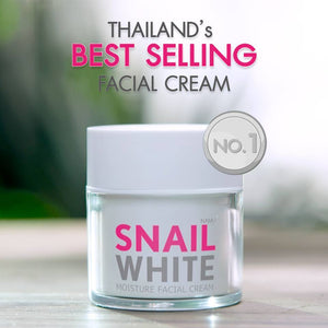 Snail White Facial Cream Moisture Recovery Renew Repairing Whitening 50 g.