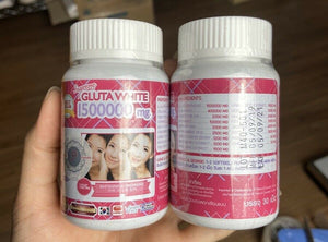 500X Supreme Gluta White 150000 MG Super Whitening Glutathione Vitamin Anti-Aging