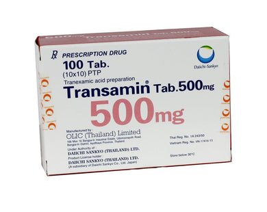 TRANSAMIN TABLET 500 MG WHITENING CAPSULES REDUCE MELANIN