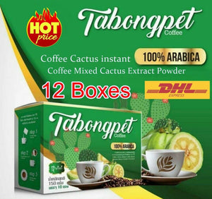 30X Tabongpet Coffee By VIVI Fast Fit Instant Coffee Cactus Extract Powder Burn