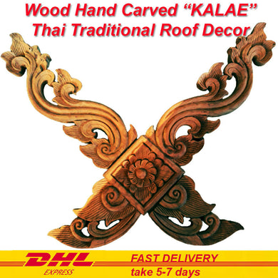 Thai Lanna Traditional House Architect Home Decor Kalae Hand Carved Teak Wood