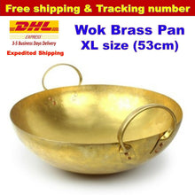 Load image into Gallery viewer, Thai Traditional Wok Brass Pan Home Cooking Food Dessert Katathong Size XL 53cm